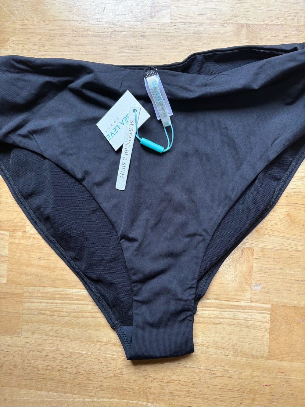 Women’s Black Swim Bottoms - Sustainable Swim